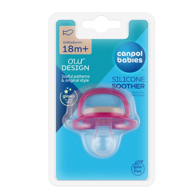 Canpol babies smoczek uspokajający silikon 18m+ anatomiczny LOVE&SEA