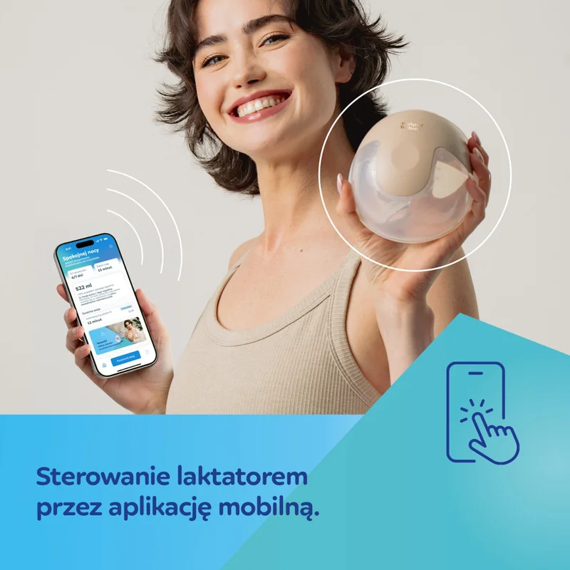 Canpol babies Inteligentny laktator muszlowy SmartSense z aplikacją
