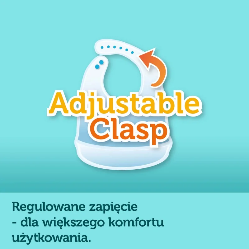 Canpol babies śliniak silikonowy z kieszonką BONJOUR PARIS bordowy