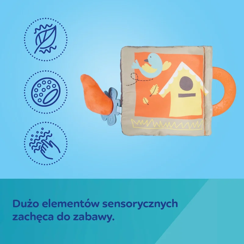 Canpol babies Pluszowa książeczka edukacyjna FOX