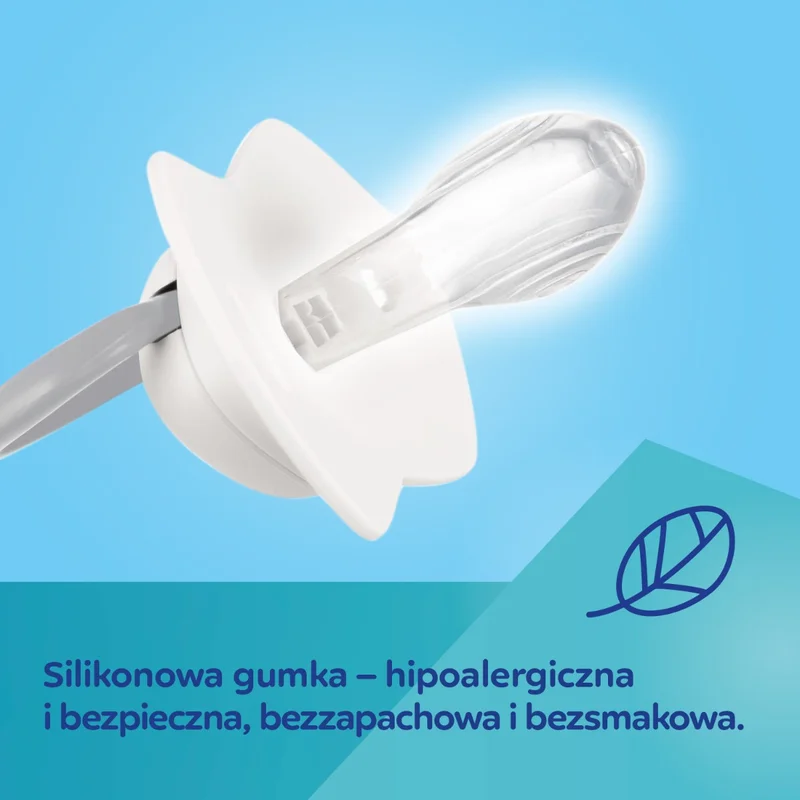 Canpol babies Smoczek silikonowy Light touch 0-6m symetryczny GOOSE 2 szt.