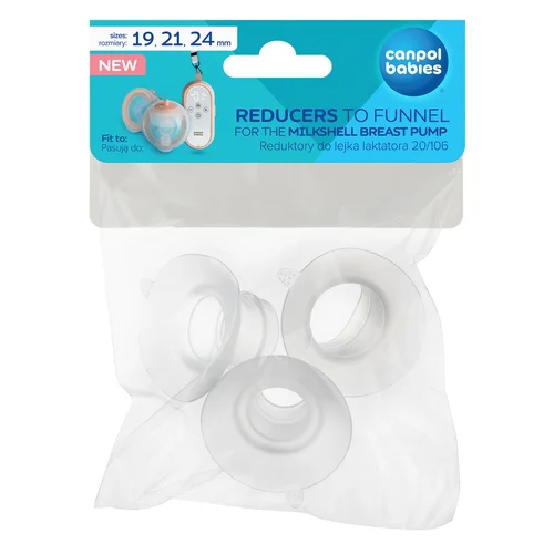 Canpol babies Reduktory do lejka laktatora MilkShell (19, 21 i 24 mm)
