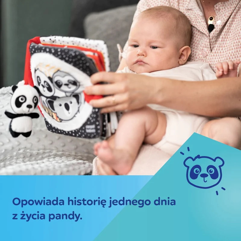 Canpol babies sensoryczna książeczka manipulacyjna BabiesBoo PANDA