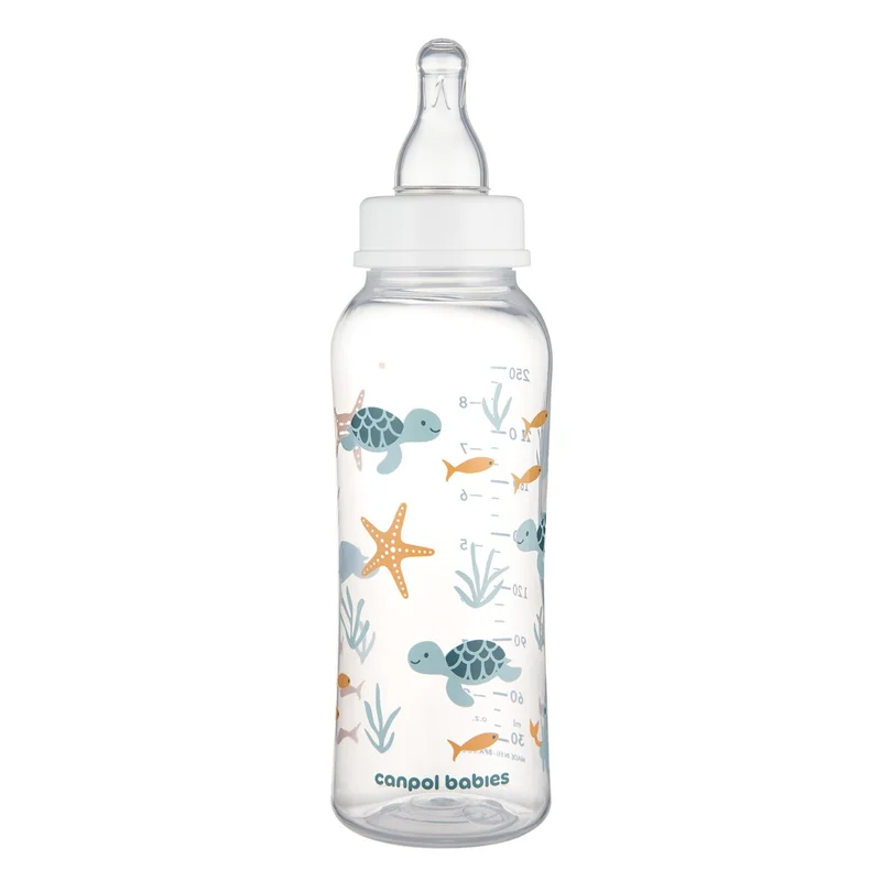 Canpol babies Butelka wąska 250ml PP LOVE&SEA niebieska