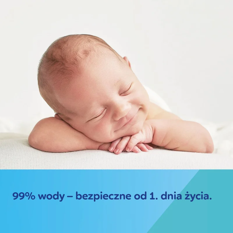 Canpol babies Chusteczki nawilżane dla niemowląt i dzieci, 99% wody, 60 szt.