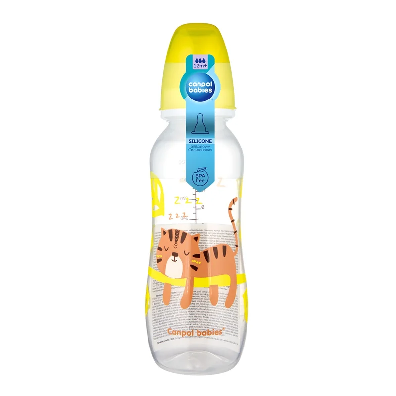 Canpol babies butelka wąska 330ml PP AFRICA żół.