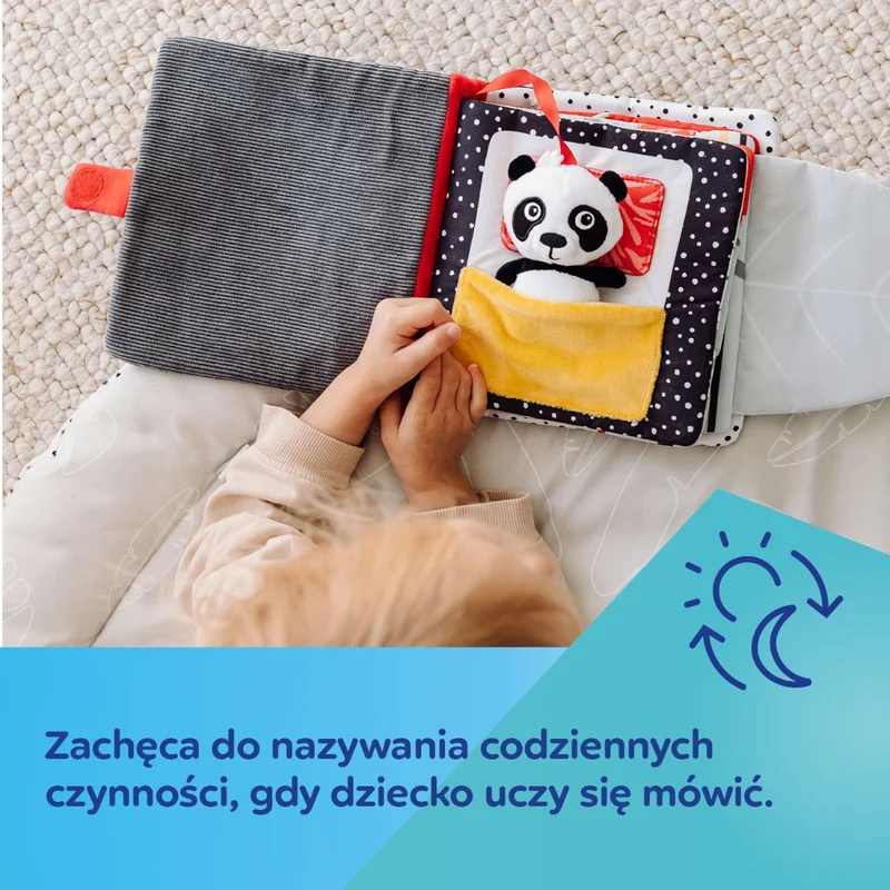 Canpol babies sensoryczna książeczka manipulacyjna BabiesBoo PANDA