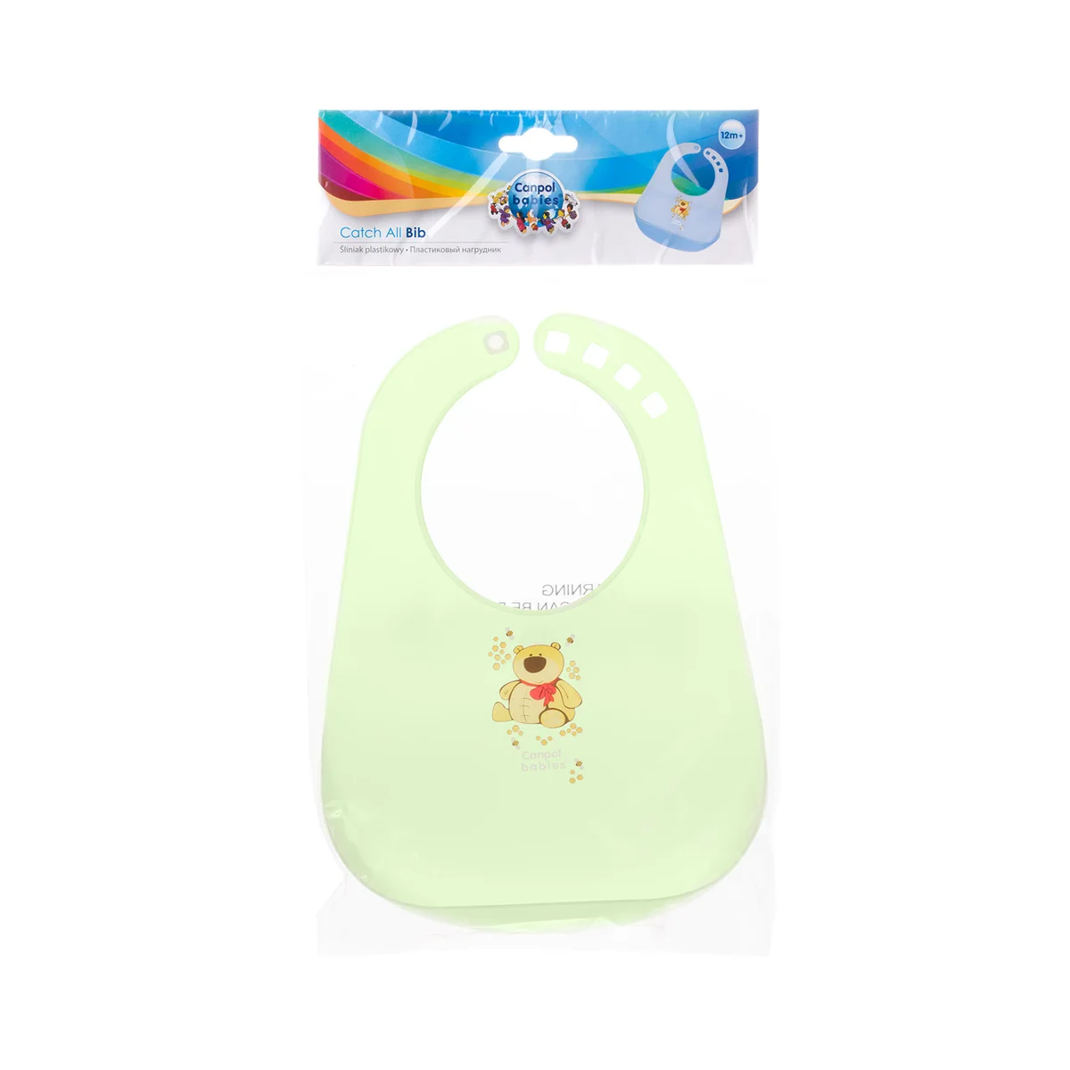Śliniak plastikowy Canpol Babies z kieszonką