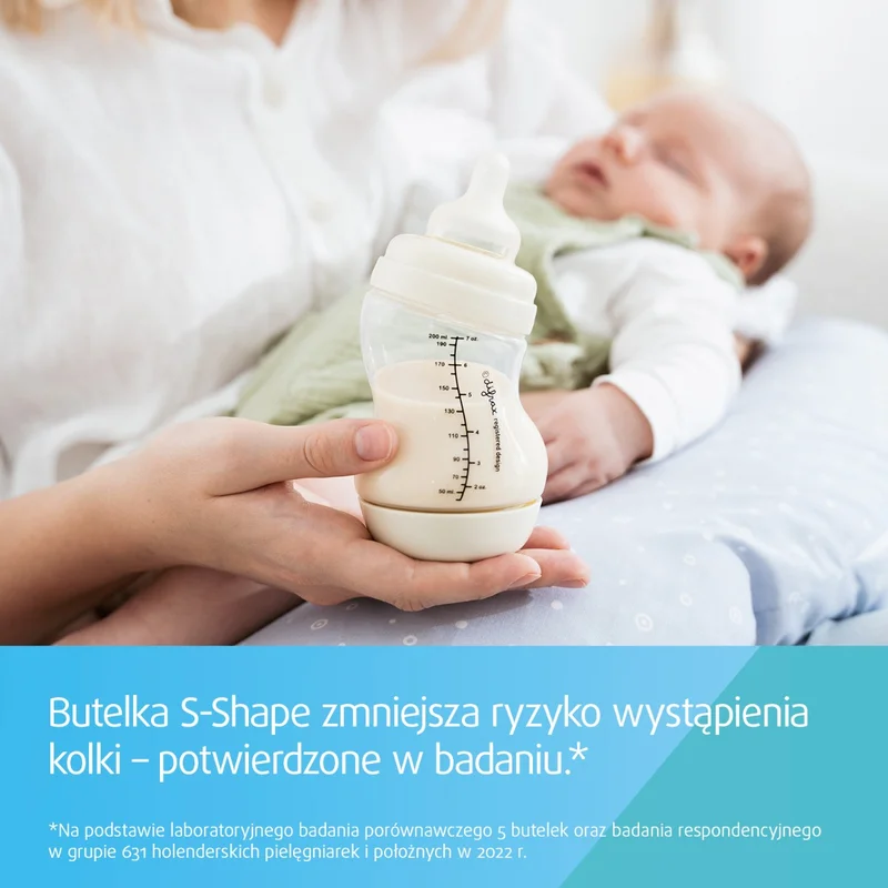 Canpol babies Butelka antykolkowa S-shape szeroka PP 200 ml