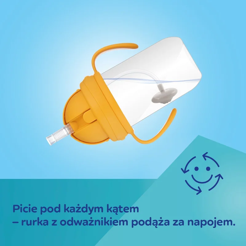 Canpol babies Kubek niekapek z rurką i odważnikiem BabiesBoo panda