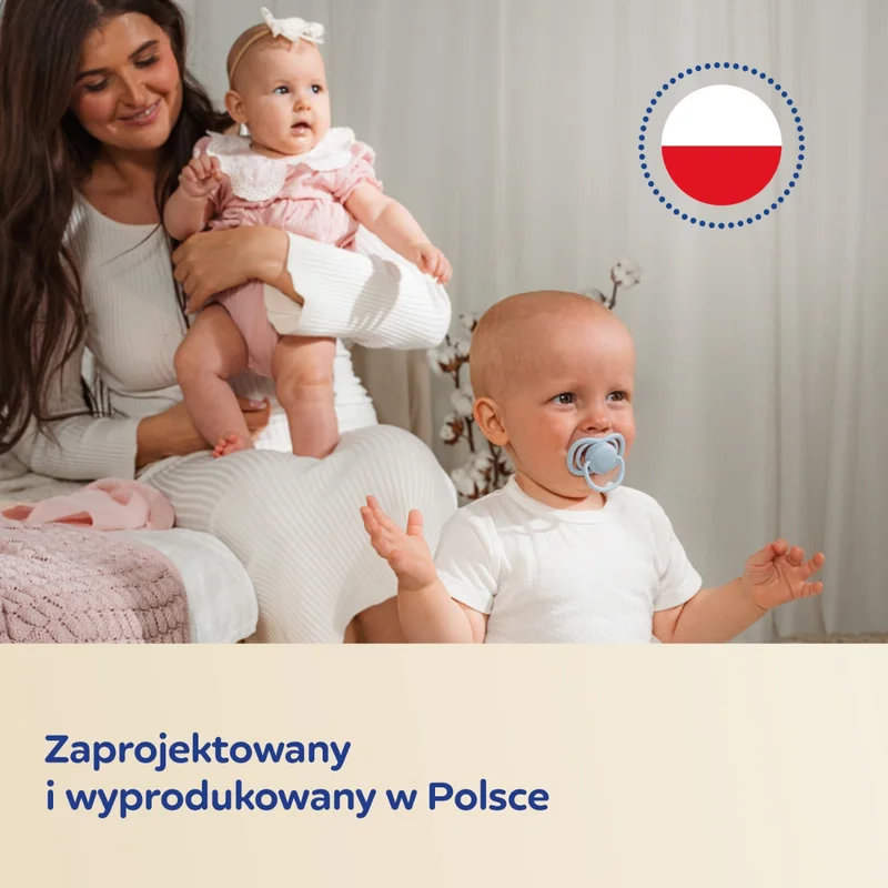 Canpol babies Smoczek adaptacyjny silikonowy 0-6m Natural Shape Milk 1 szt