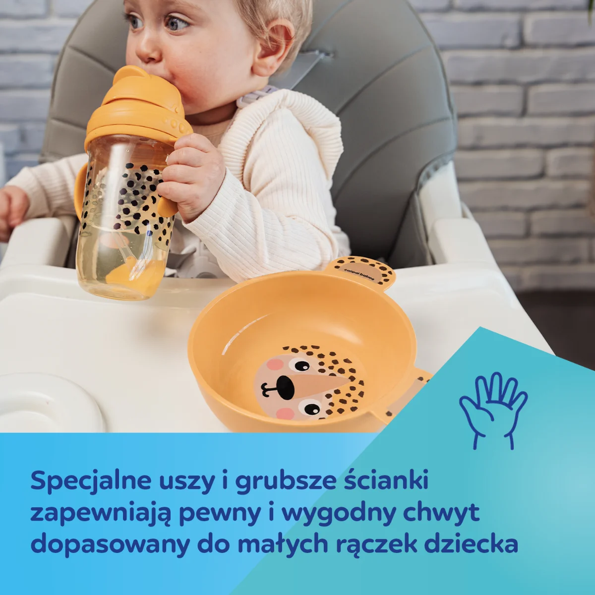 Canpol babies Talerzyk z uszami 19 cm BabiesBoo żółty