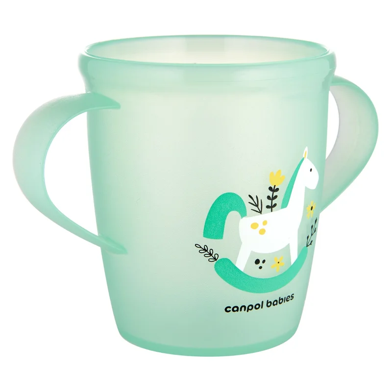 Canpol babies Kubek otwarty z uchwytami 250 ml TOYS zielony