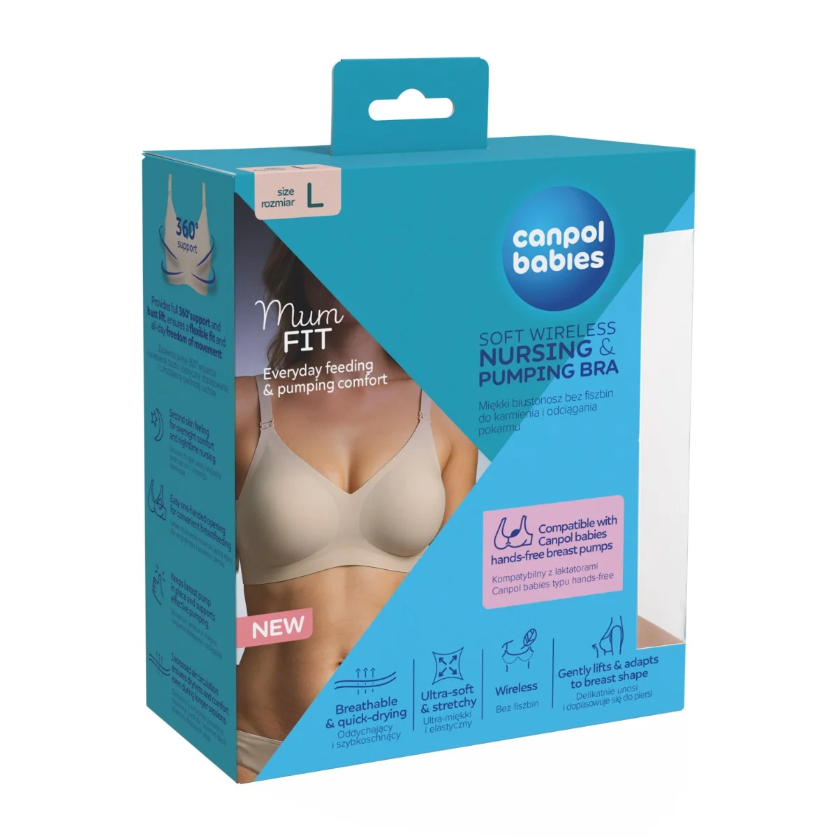 Canpol babies Biustonosz do karmienia i odciągania MumFIT L