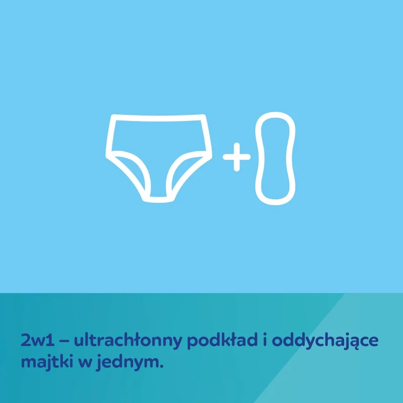 Canpol babies Zestaw 2x oddychające majtki 2w1 z podkładem poporodowym S/M + chusteczki nawilżane 60szt gratis