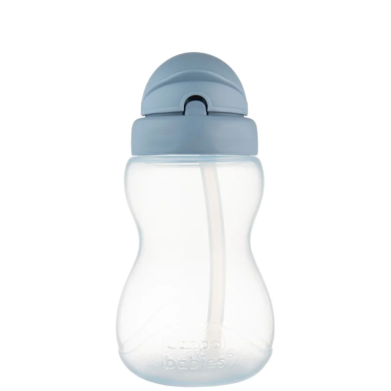 Canpol babies Bidon ze składaną rurką silikonową 270 ml niebieski
