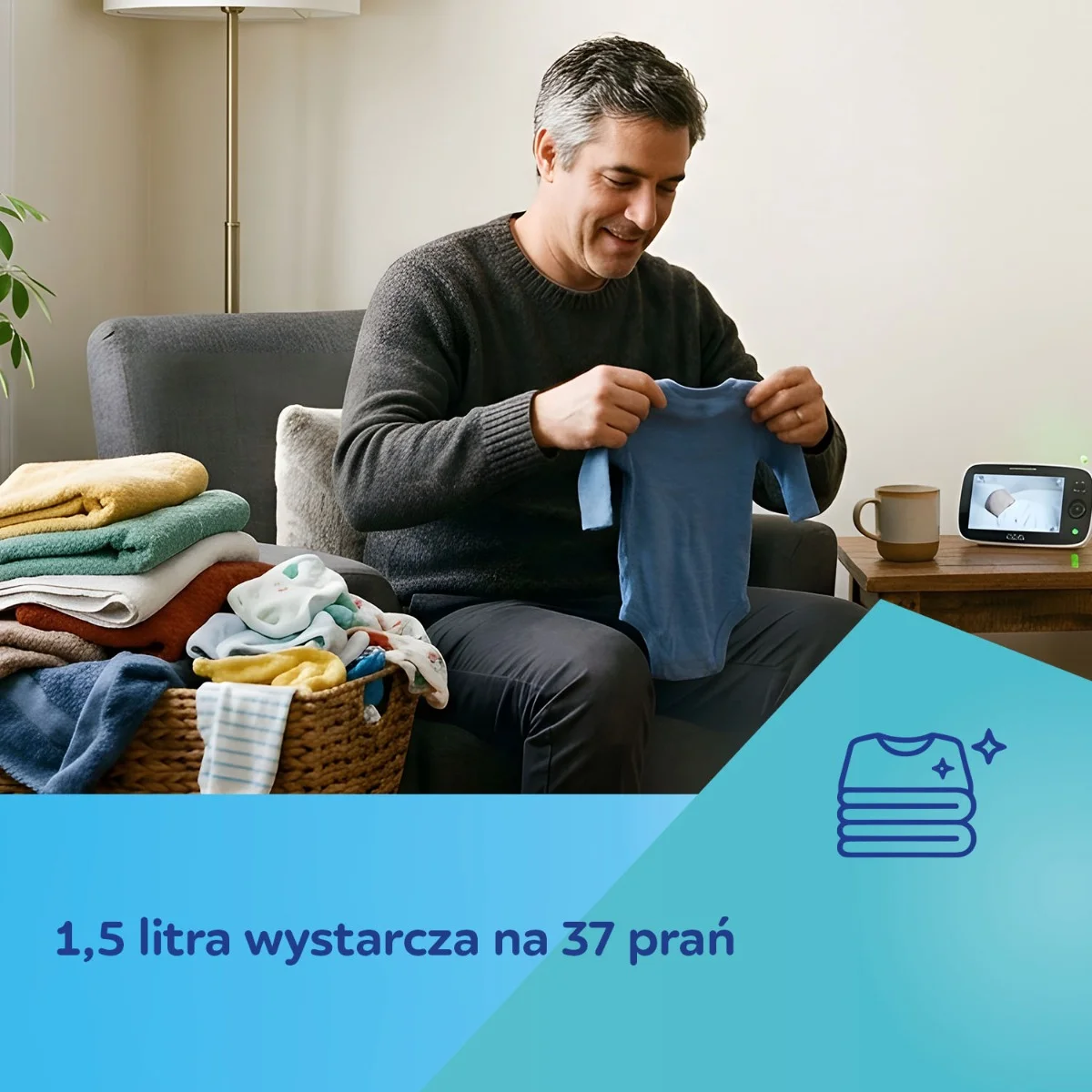Hipoalergiczny eko-płyn  do prania dla niemowląt 1,5l​