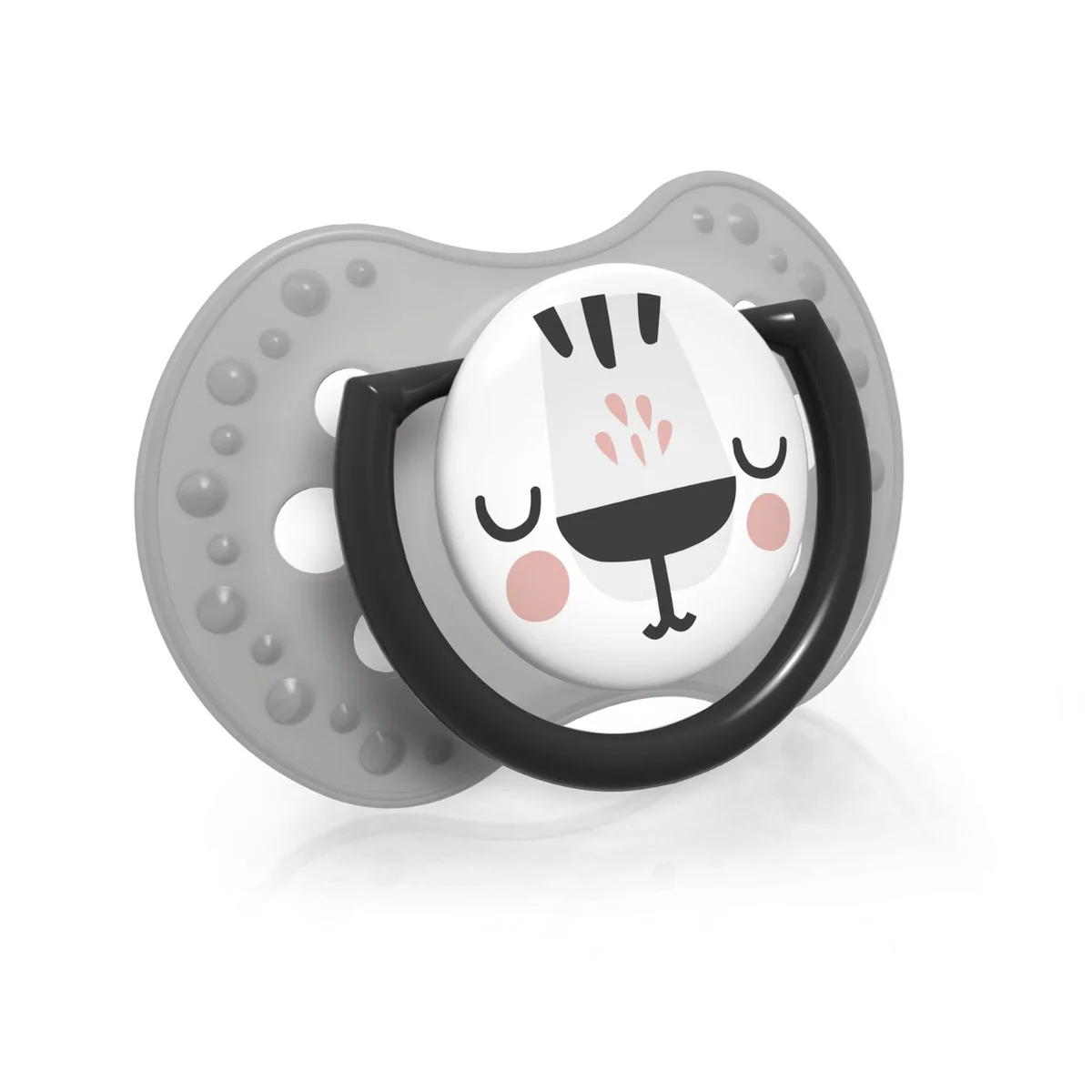 Smoczek silikonowy dynamiczny LOVI 18 m+ 2 szt. Salt&Pepper