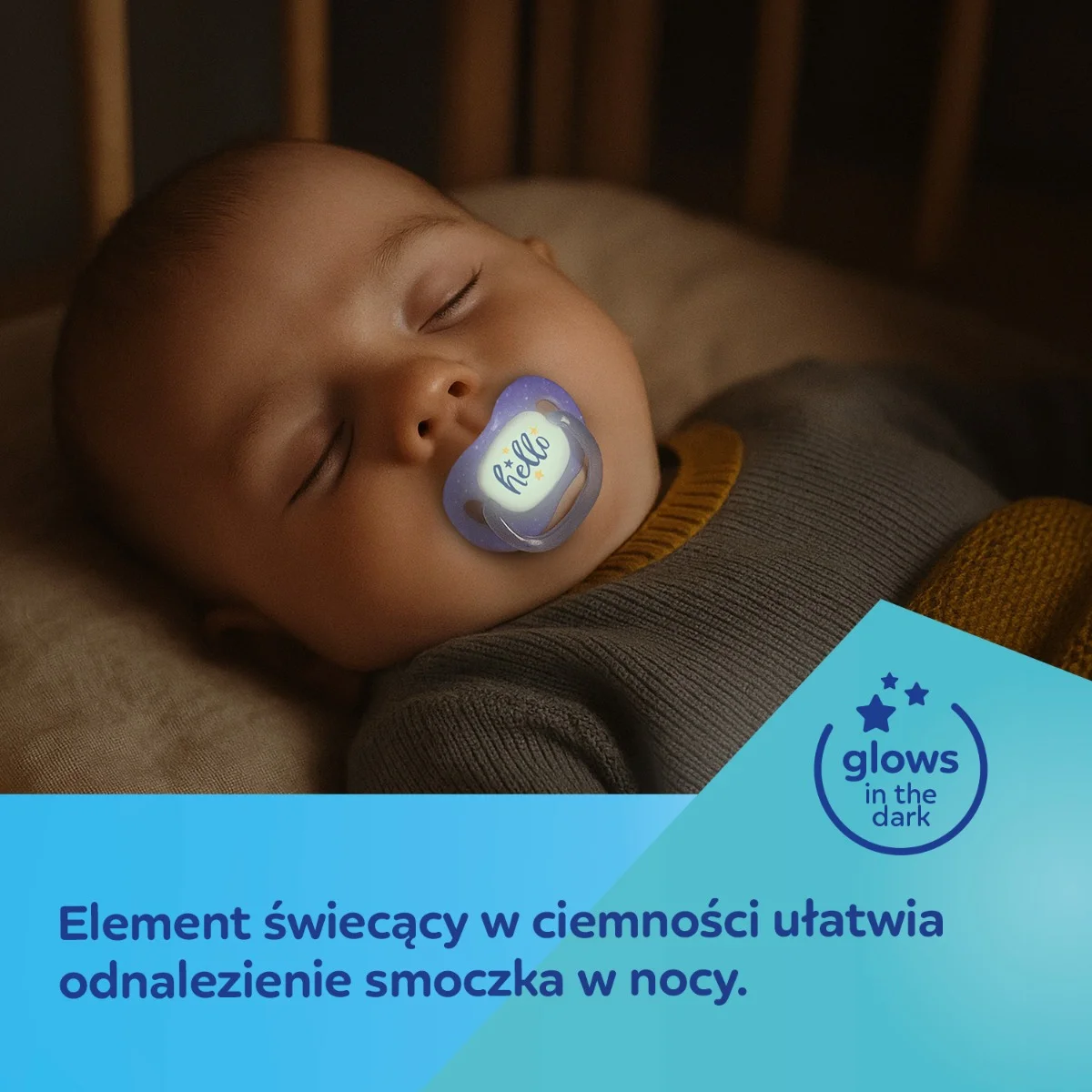 Canpol babies Smoczek uspokajający silikonowy symetryczny 0-6m NightGlow 2szt róż​