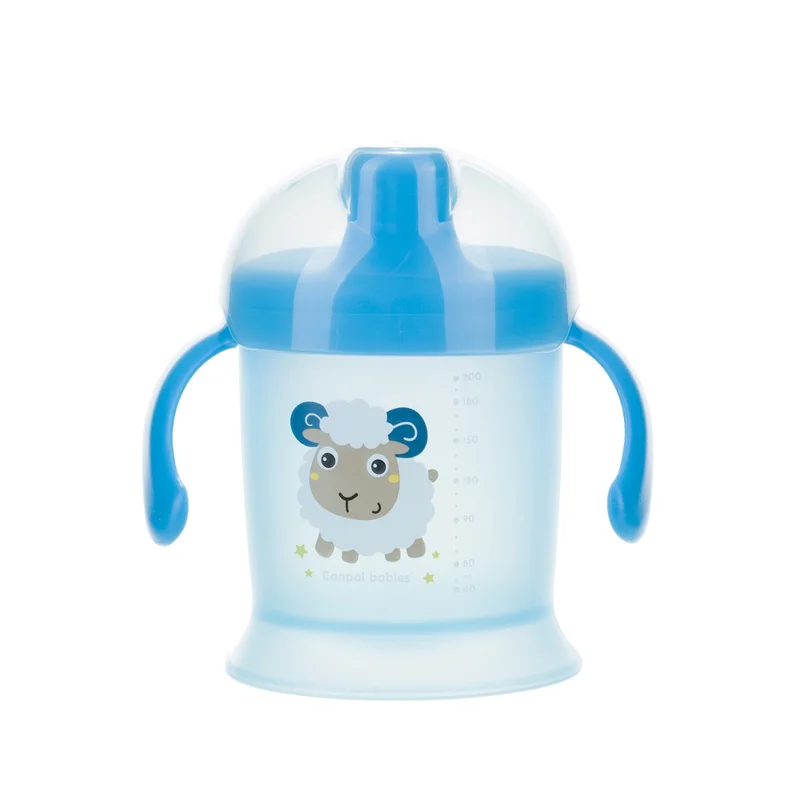 Canpol babies Kubek niekapek 200ml - BUNNY&COMPANY niebieski