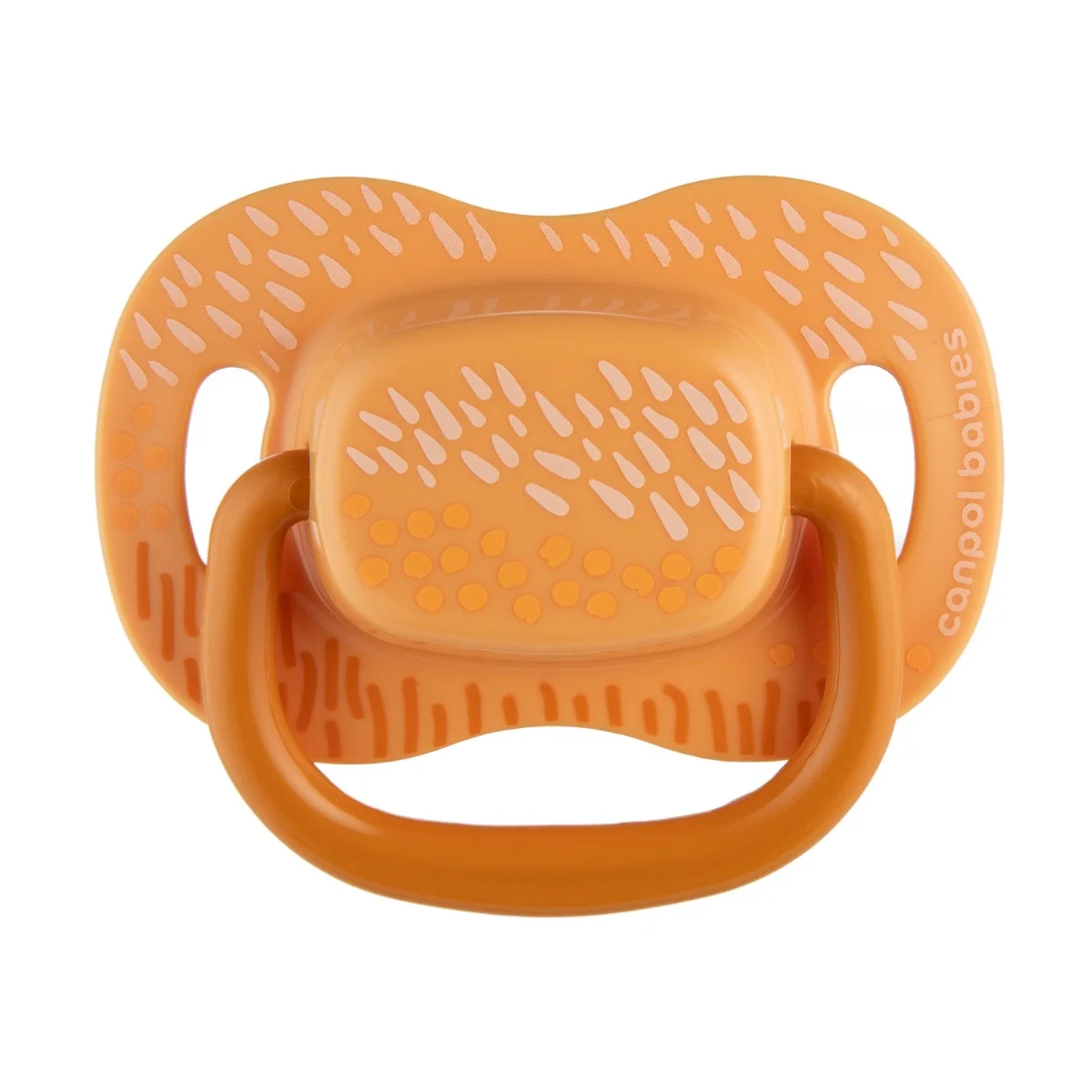 Canpol babies Smoczek usp. silikonowy 0-6m symetryczny MOUNTAINS 2 szt. żółte