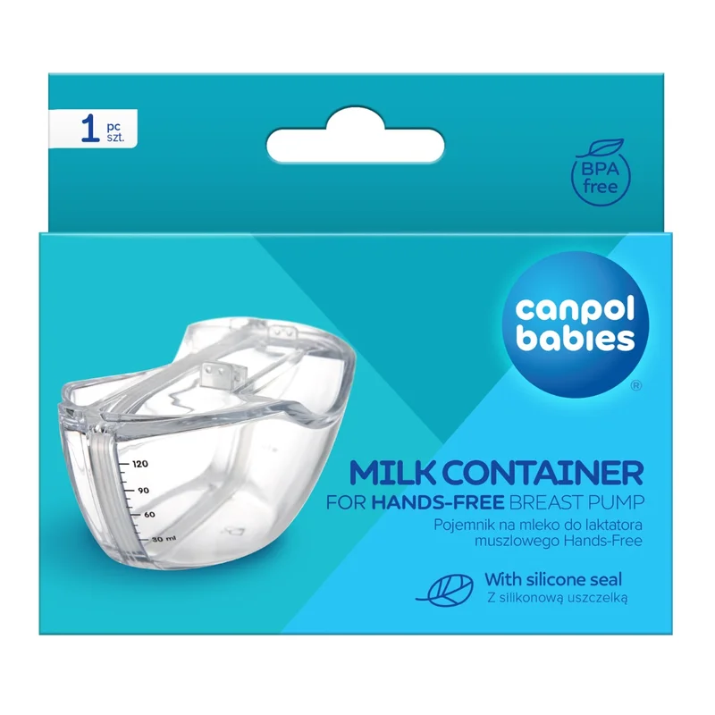 Canpol babies Pojemnik na mleko do laktatora muszlowego Hands-Free
