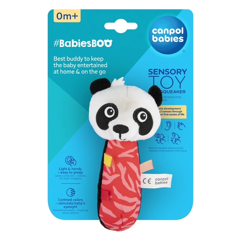Canpol babies Zabawka sensoryczna z piszczkiem BabiesBoo panda