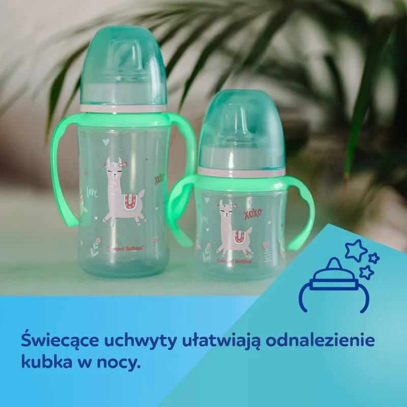 Kubek treningowy Canpol babies silikon 120 ml PP EasyStart EXOTIC ANIMALS