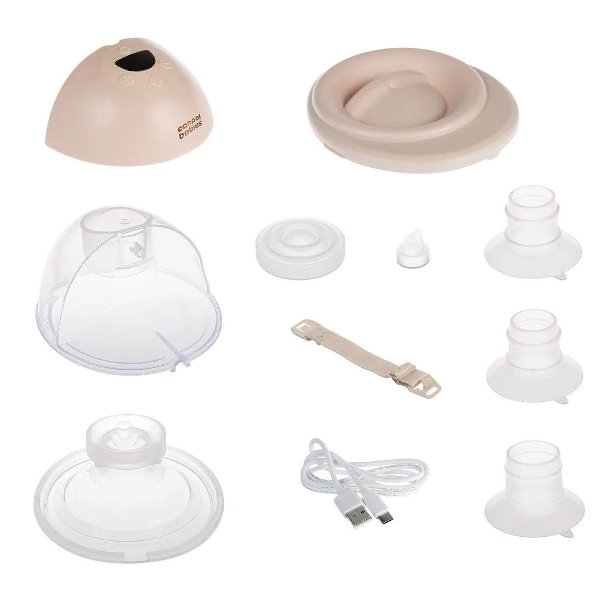 Canpol babies Bezprzewodowy laktator muszlowy Hands-Free 2.0