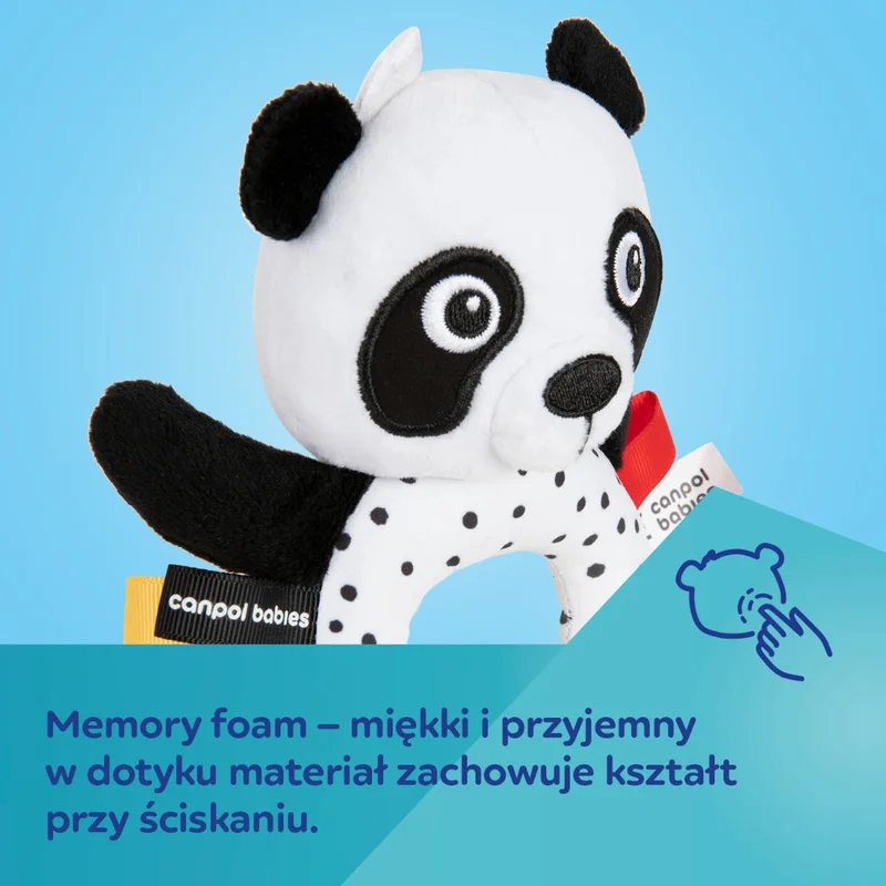 Canpol babies sensoryczna zabawka z gryzakiem i grzechotką BabiesBoo