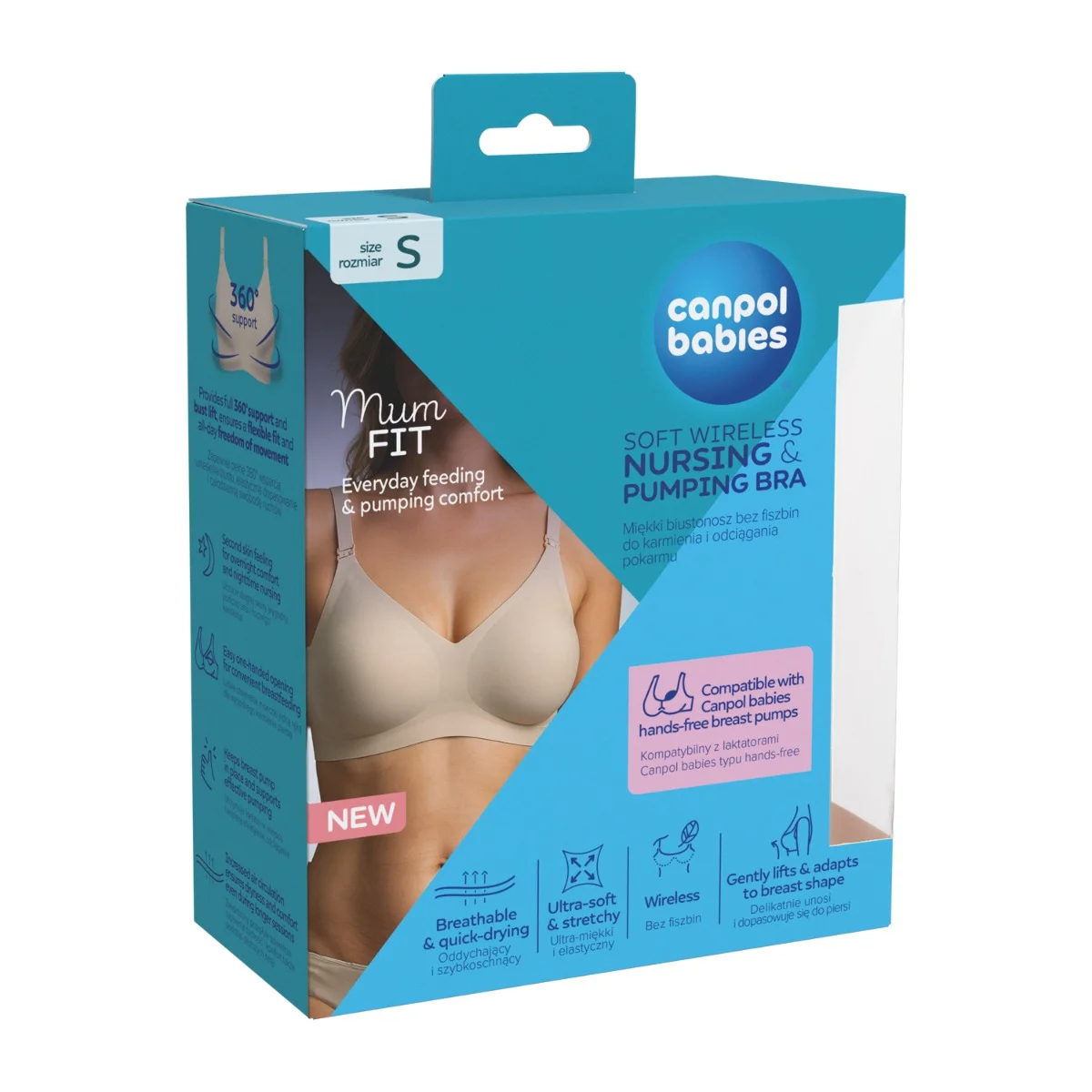 Canpol babies Biustonosz do karmienia i odciągania MumFIT S