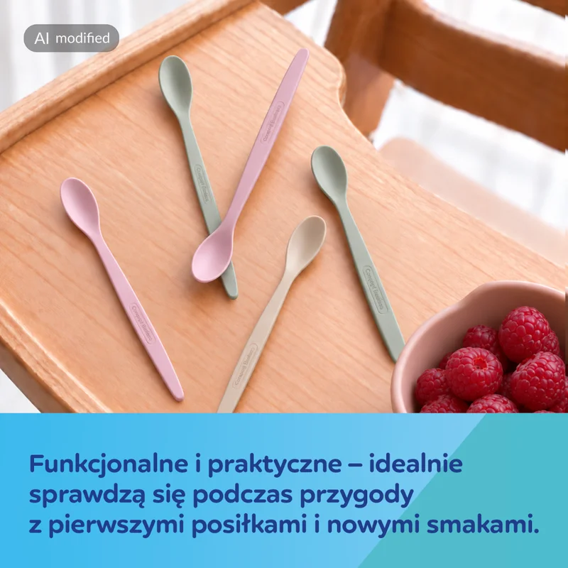 Canpol babies zestaw pierwszych łyżeczek do karmienia 5 szt. dziewcz.​