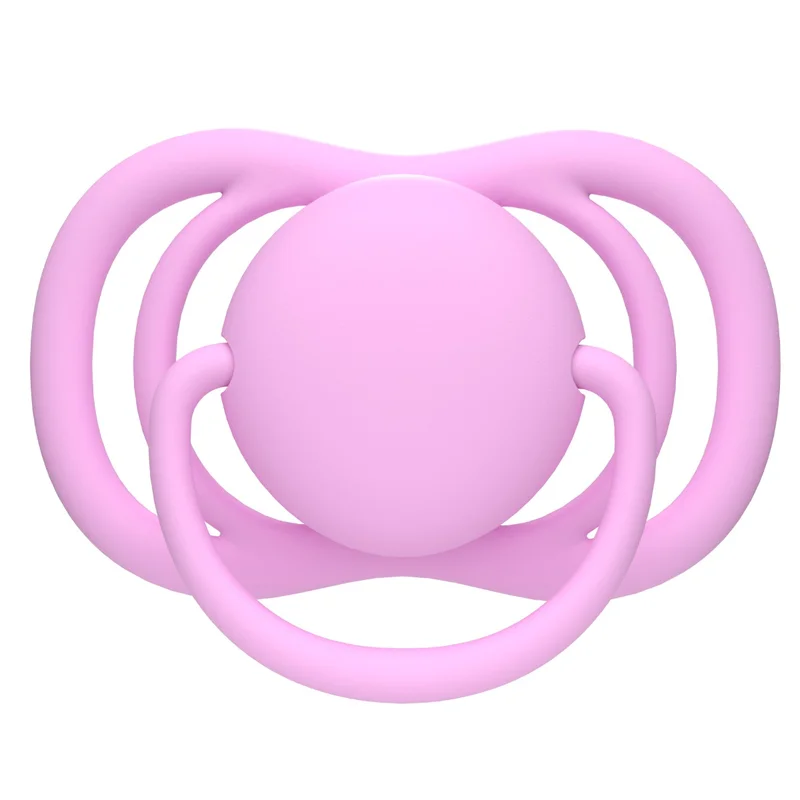 Canpol babies Smoczek adaptacyjny silikonowy 6-18m Natural Shape Hubiscous&CottonCandy 2szt​