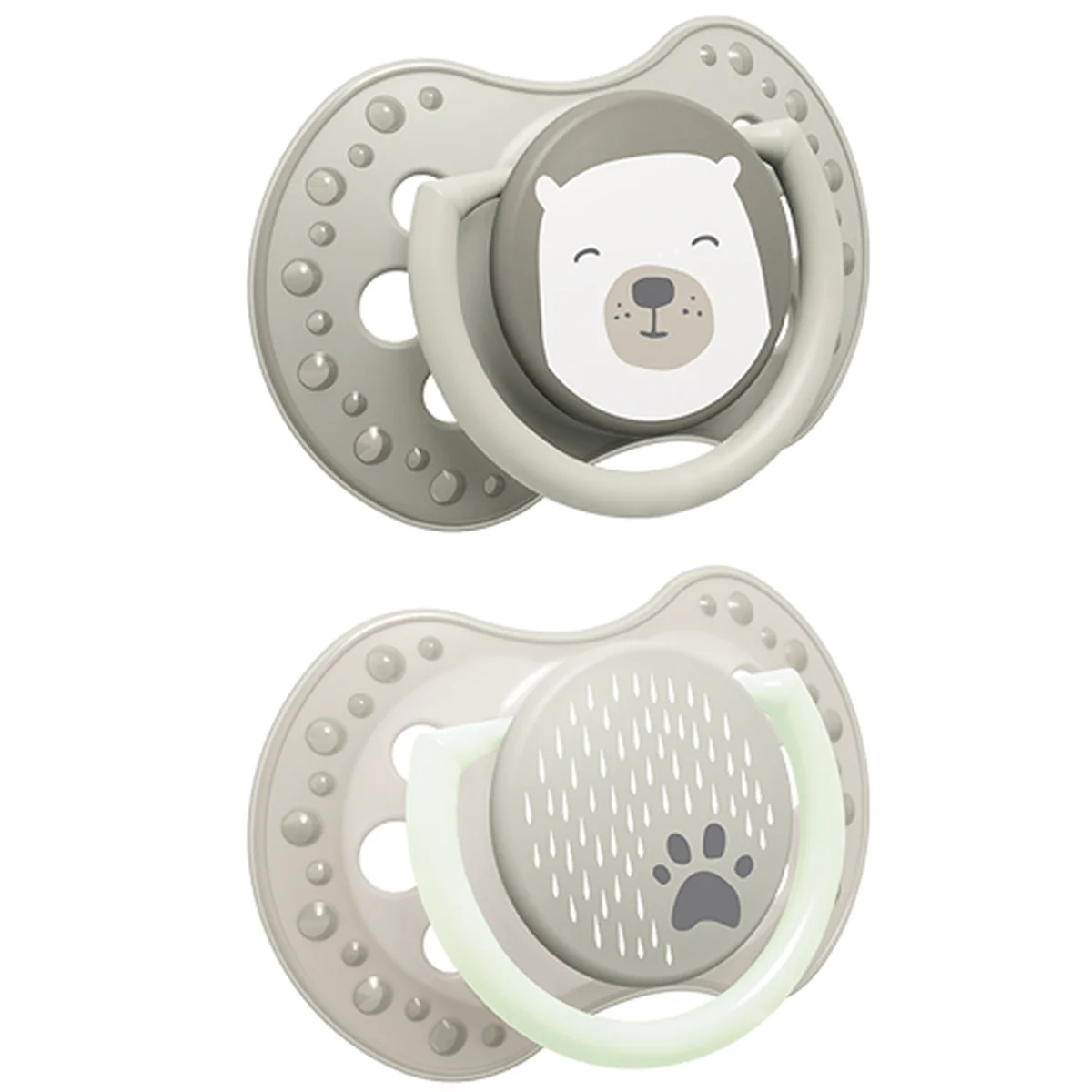 Smoczek silikonowy dynamiczny LOVI 6-18 m 2 szt. Buddy Bear