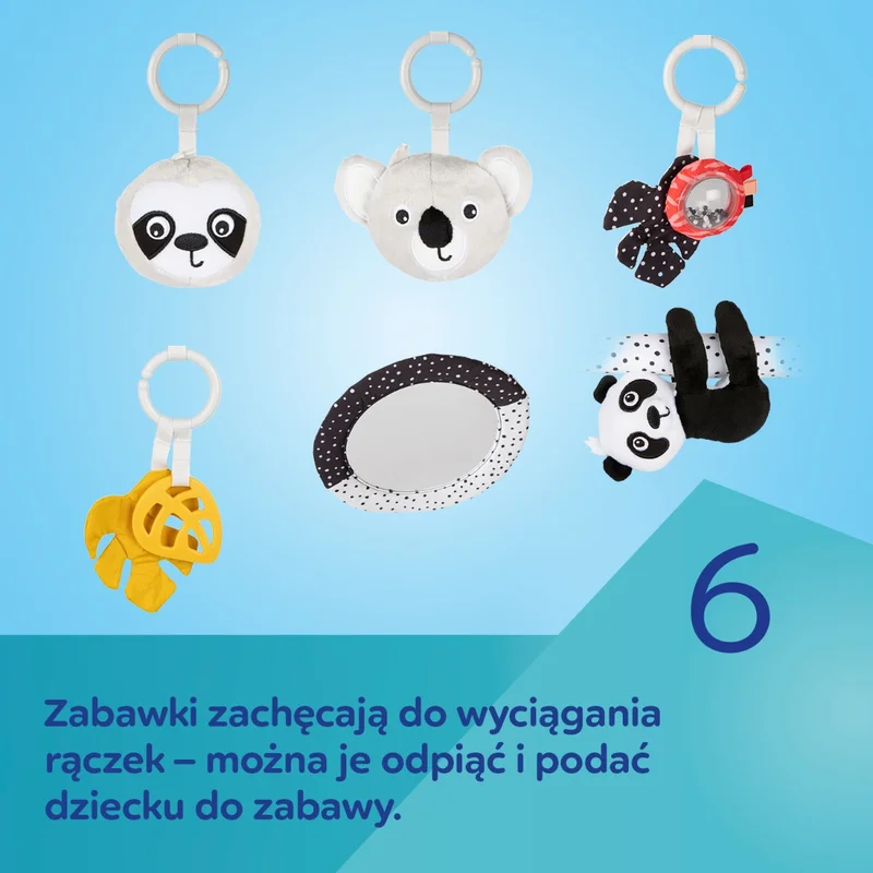 Canpol babies sensoryczna mata edukacyjna z lusterkiem BabiesBoo