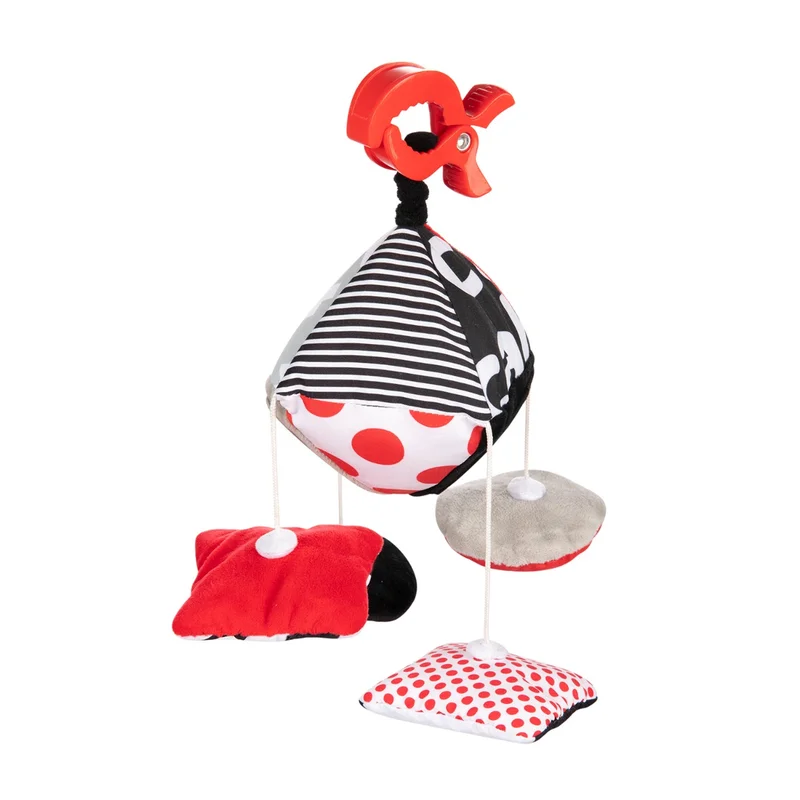 Canpol babies kontrastowa karuzelka podróżna do wózka/fotelika SENSORY TOYS