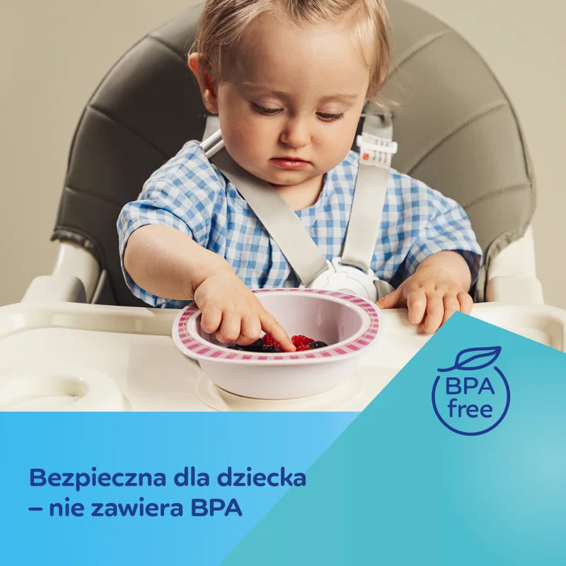 Canpol babies Pierwsza miseczka z przyssawką 300 ml Woodland różowa
